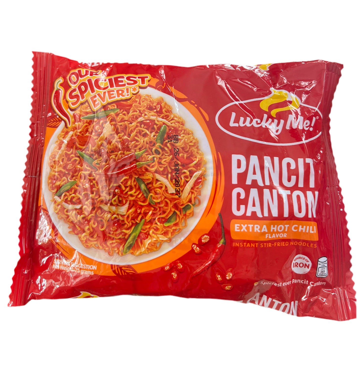 Lucky Me Pancit Canton Extra Hot Chili flavor 75g