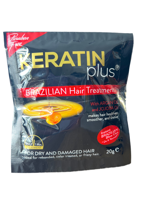Keratin Plus Brazilian Hair treatment 20g x1 sachet
